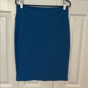 LuLaRoe Classic Blue Pencil Skirt